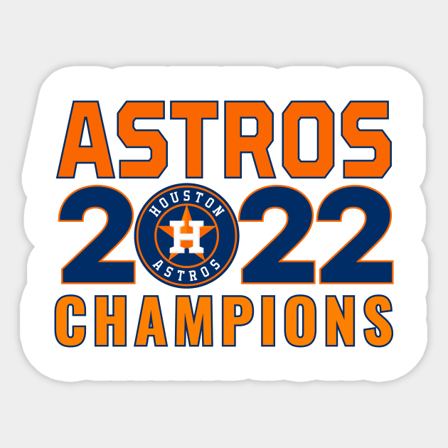 Houston Astroooos 07 champs Sticker by Very Simple Graph